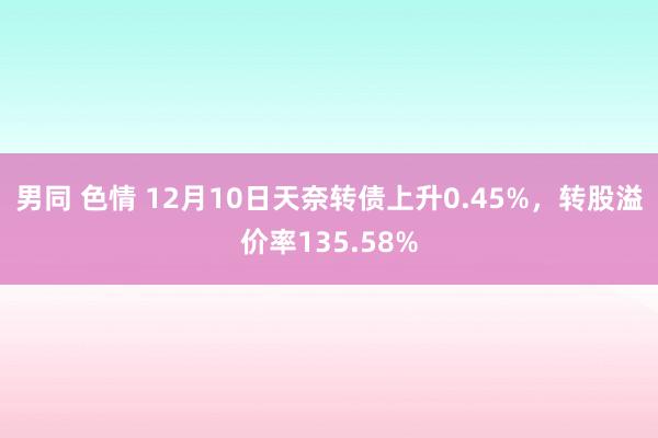 男同 色情 12月10日天奈转债上升0.45%，转股溢价率135.58%