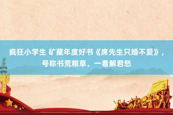 疯狂小学生 矿藏年度好书《席先生只婚不爱》，号称书荒粮草，一看解君愁