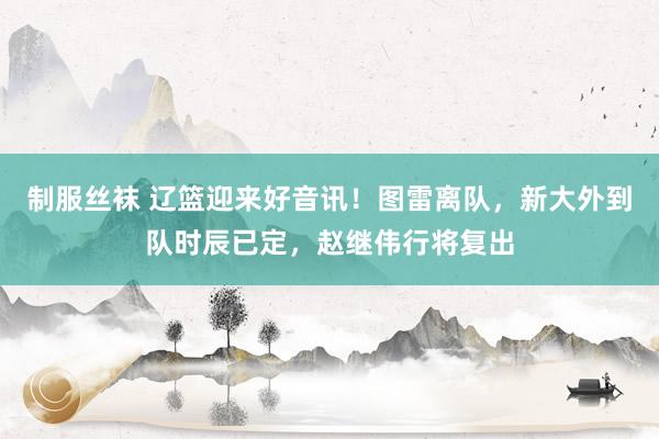 制服丝袜 辽篮迎来好音讯！图雷离队，新大外到队时辰已定，赵继伟行将复出