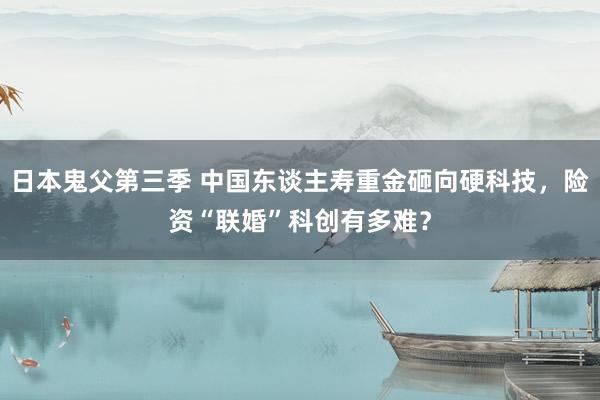 日本鬼父第三季 中国东谈主寿重金砸向硬科技，险资“联婚”科创有多难？