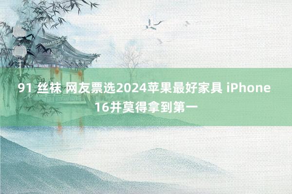 91 丝袜 网友票选2024苹果最好家具 iPhone 16并莫得拿到第一