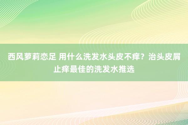 西风萝莉恋足 用什么洗发水头皮不痒？治头皮屑止痒最佳的洗发水推选