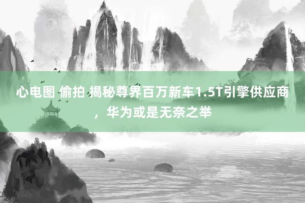 心电图 偷拍 揭秘尊界百万新车1.5T引擎供应商，华为或是无奈之举