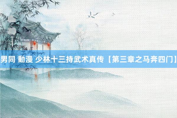 男同 動漫 少林十三持武术真传【第三章之马奔四门】