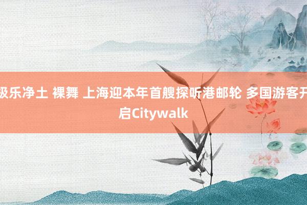 极乐净土 裸舞 上海迎本年首艘探听港邮轮 多国游客开启Citywalk