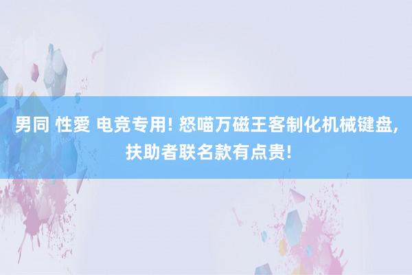 男同 性愛 电竞专用! 怒喵万磁王客制化机械键盘， 扶助者联名款有点贵!