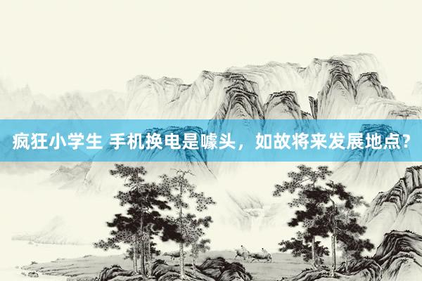 疯狂小学生 手机换电是噱头，如故将来发展地点？
