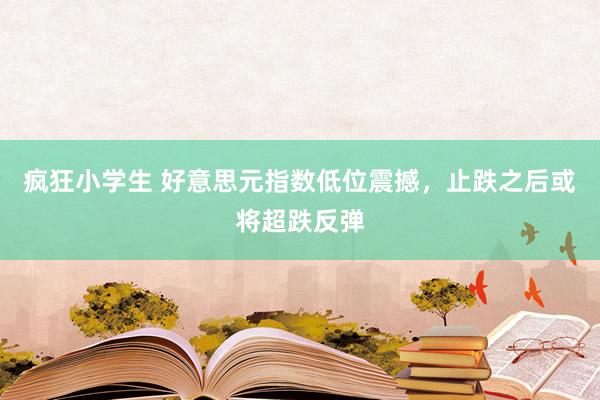 疯狂小学生 好意思元指数低位震撼，止跌之后或将超跌反弹
