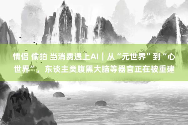 情侣 偷拍 当消费遇上AI｜从“元世界”到“心世界”，东谈主类腹黑大脑等器官正在被重建