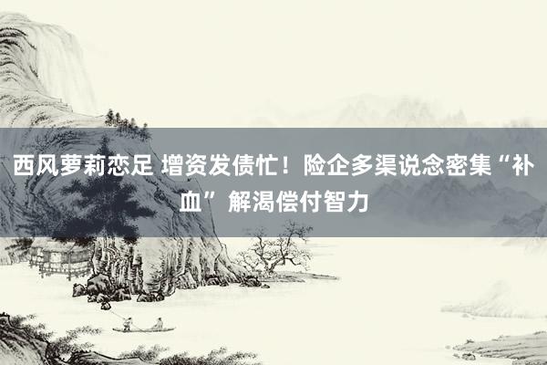 西风萝莉恋足 增资发债忙！险企多渠说念密集“补血” 解渴偿付智力