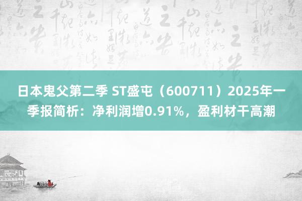 日本鬼父第二季 ST盛屯（600711）2025年一季报简析：净利润增0.91%，盈利材干高潮